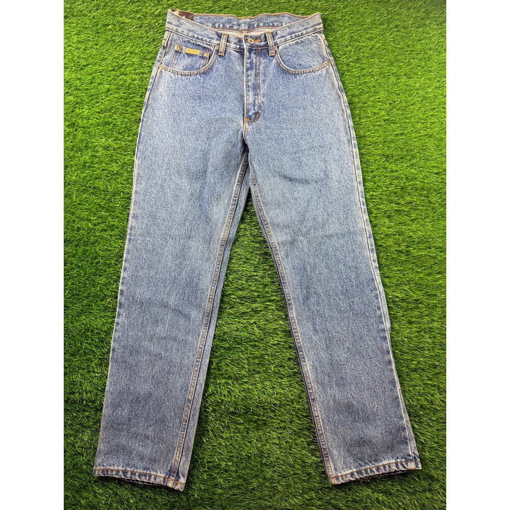 VTG 90s Cosmo Jeans 915 Size 29 NWT Blue Denim High Waist Straight leg